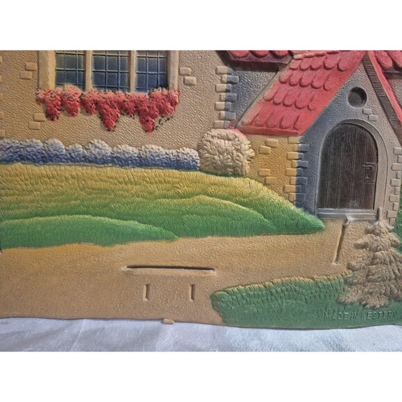 12" Large Antique German Valentine's Day Wall Decor Bird Heart Sealed Envelope - Picture 8 of 16